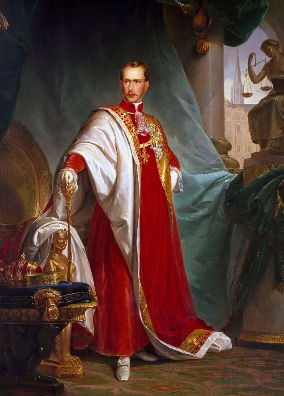Włochy: Portret Franciszka Józefa, cesarza Austrii Portret Franciszka Józefa, cesarza Austrii autorstwa Giuseppe Sogni