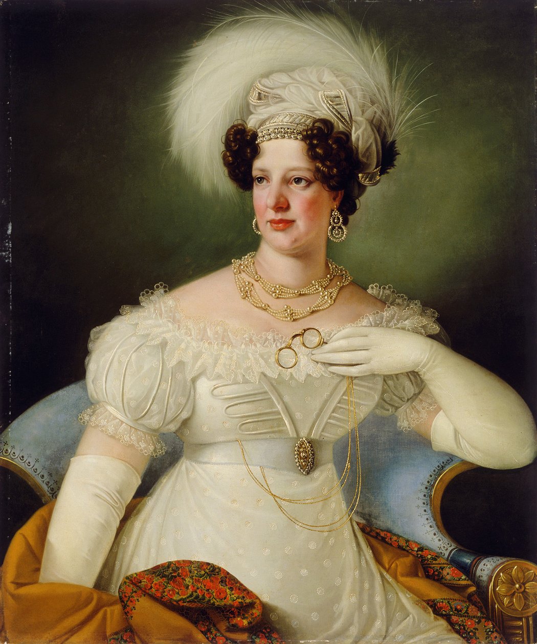 Portret hrabiny Cecylii z Auersperg autorstwa Giuseppe Tominz