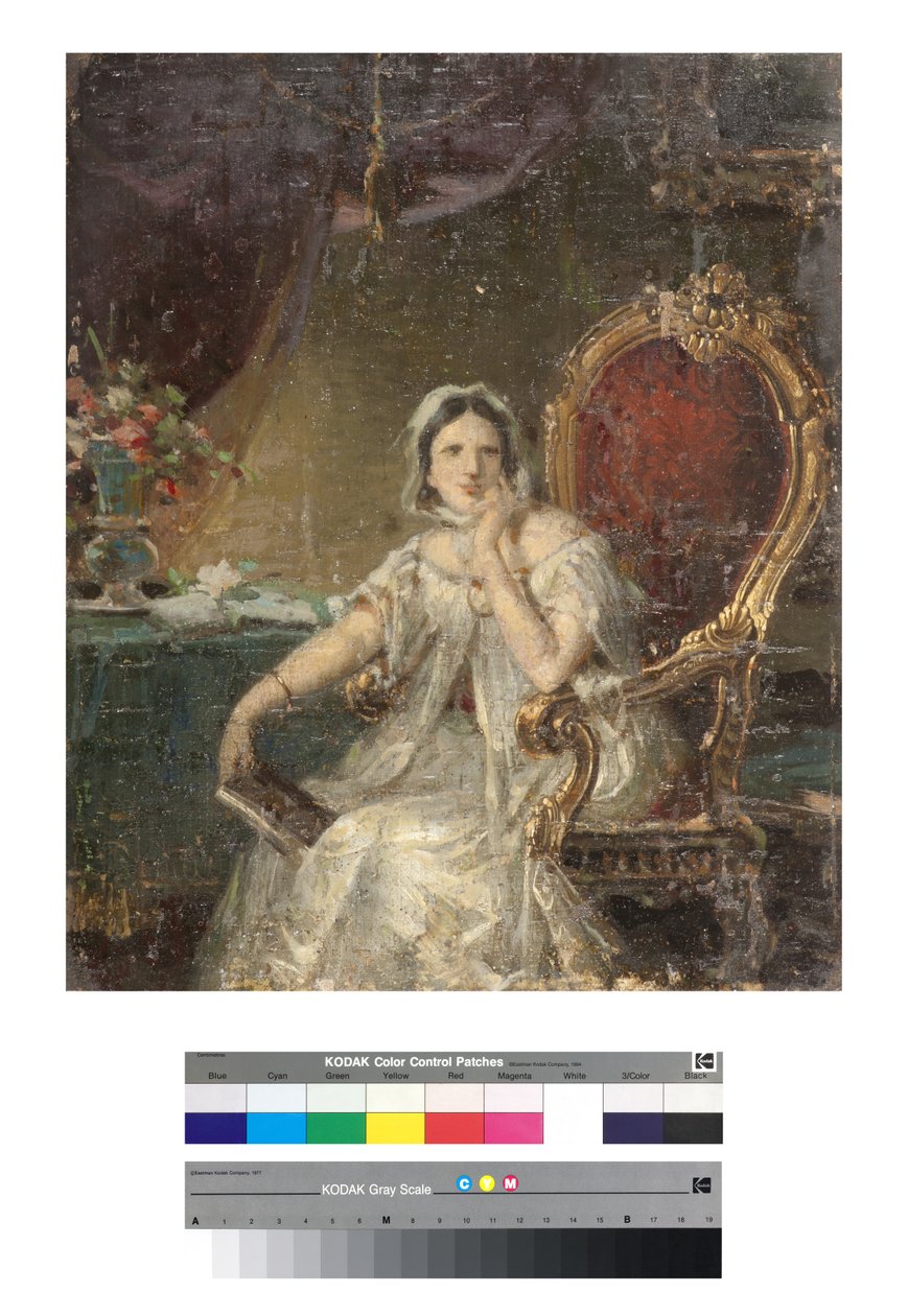 Portret kobiety autorstwa Giuseppe Tominz