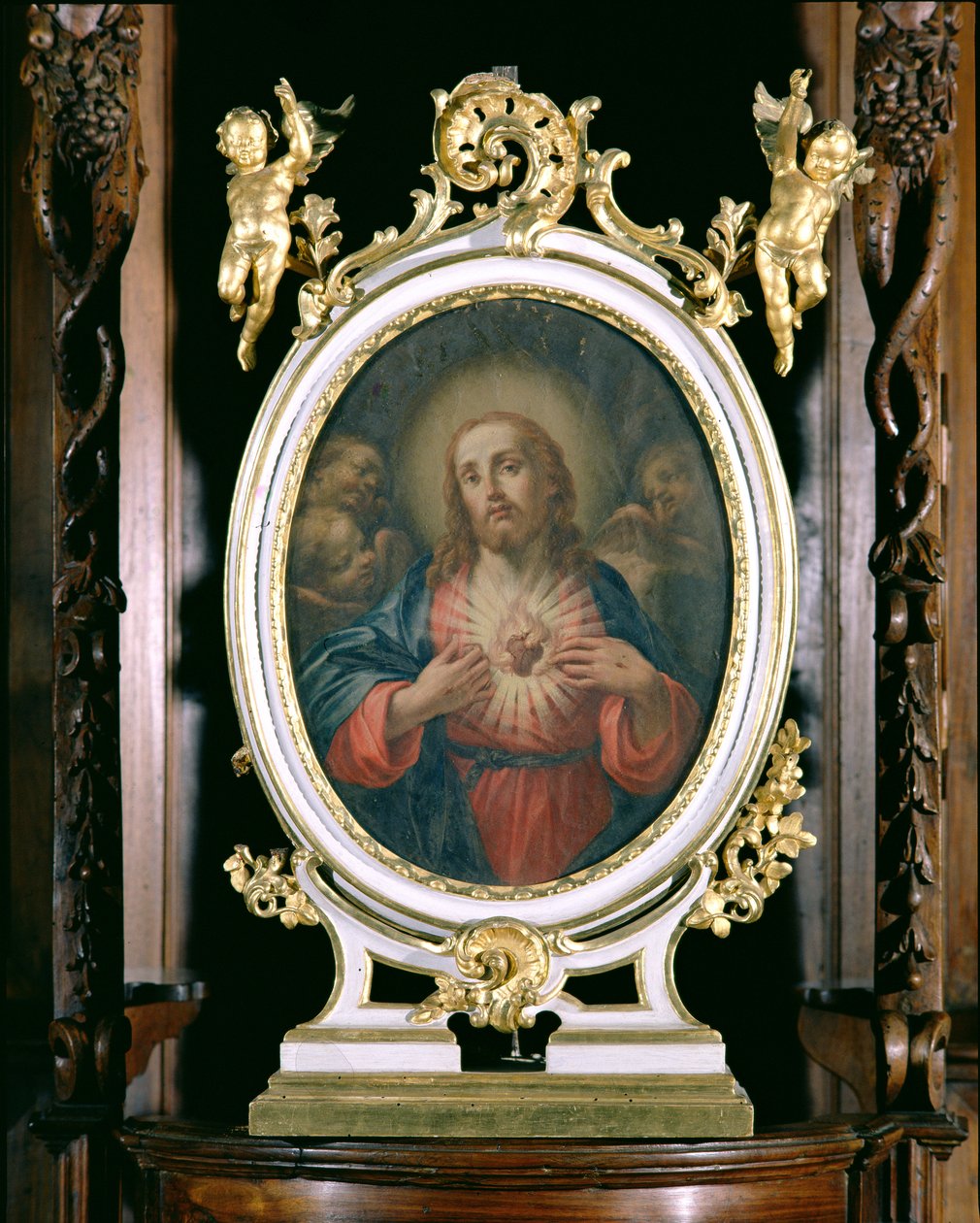 Najświętsze Serce Chrystusa, z kaplicy internatu, 1766 autorstwa Giuseppe Varotti