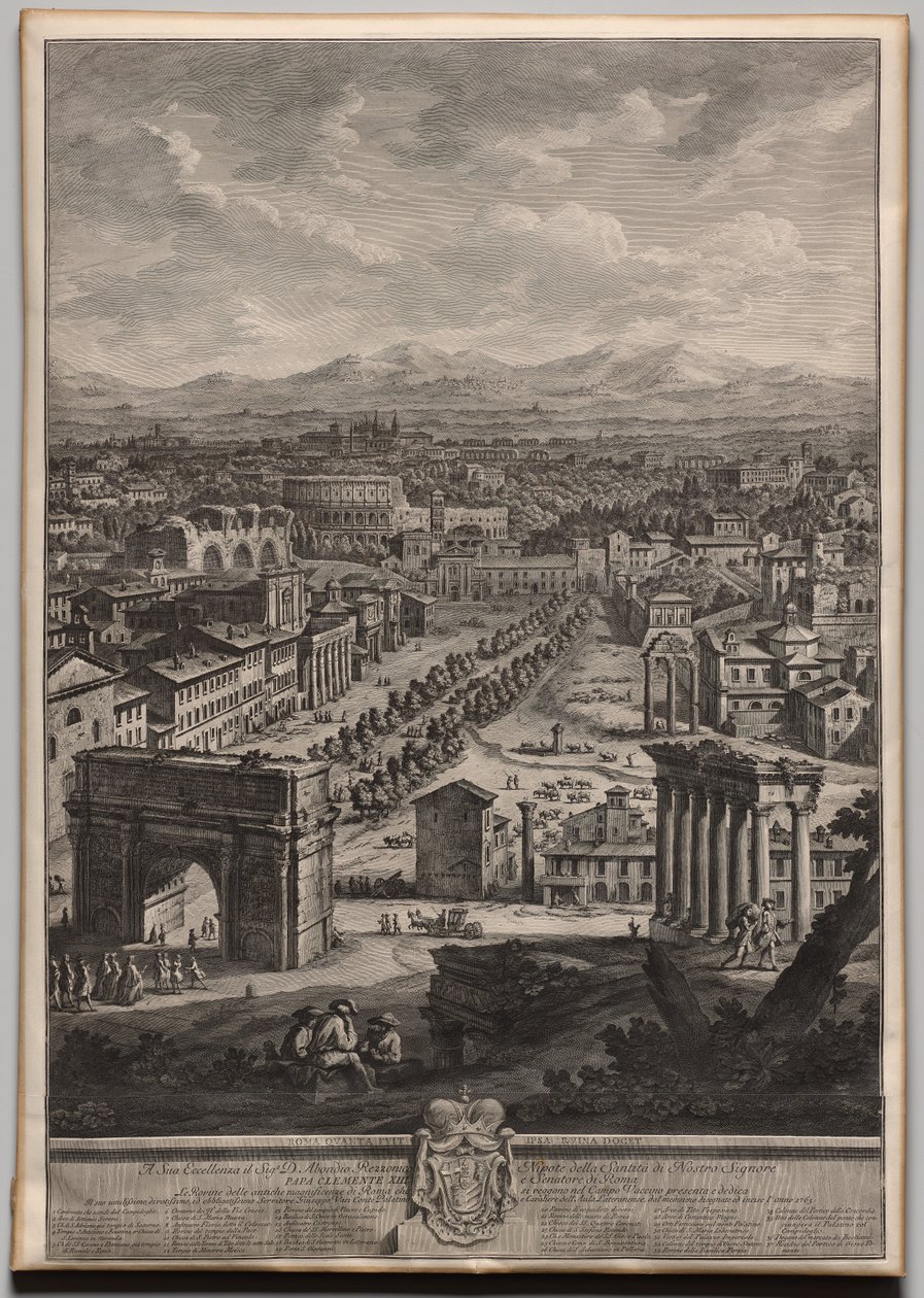 Campo Vaccino autorstwa Giuseppe Vasi