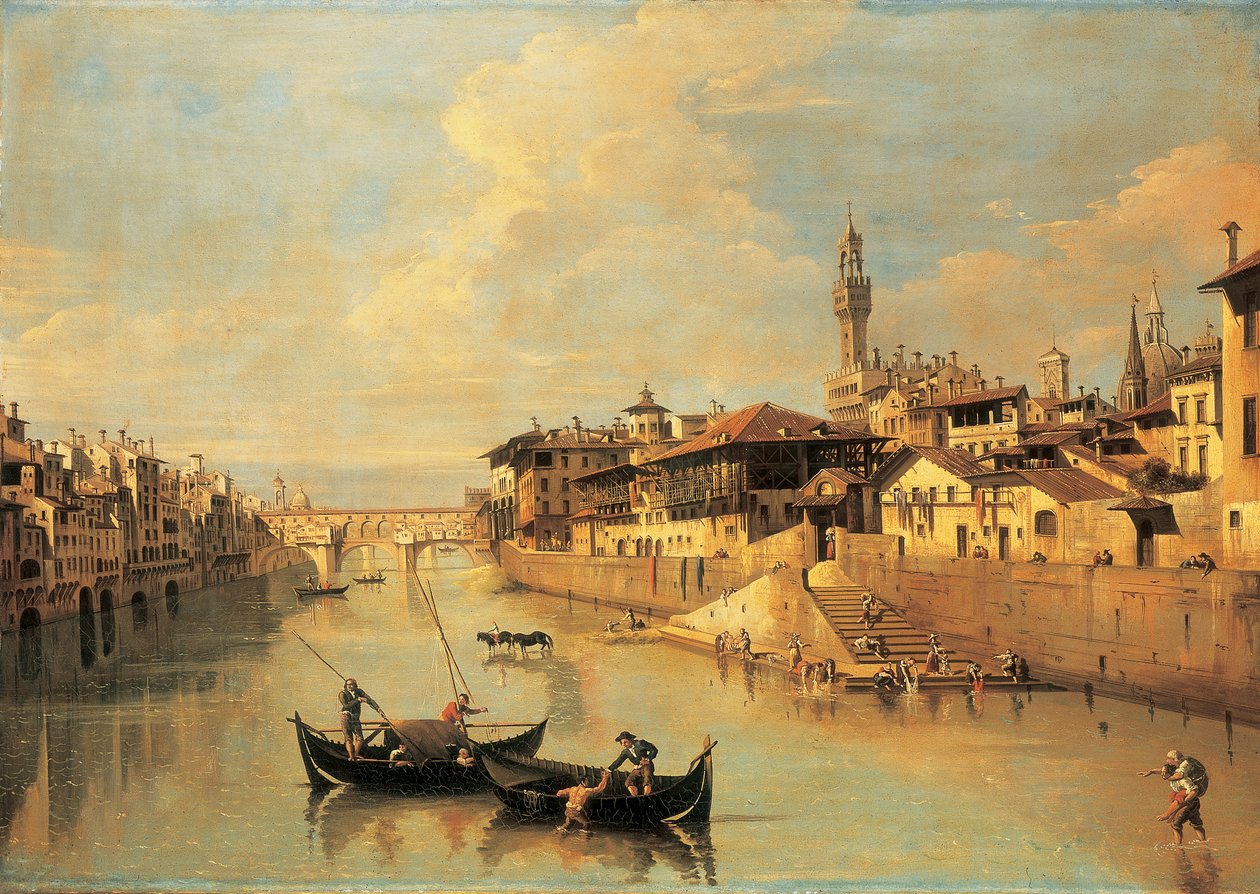Ponte Vecchio, Florencja autorstwa Giuseppe Zocchi