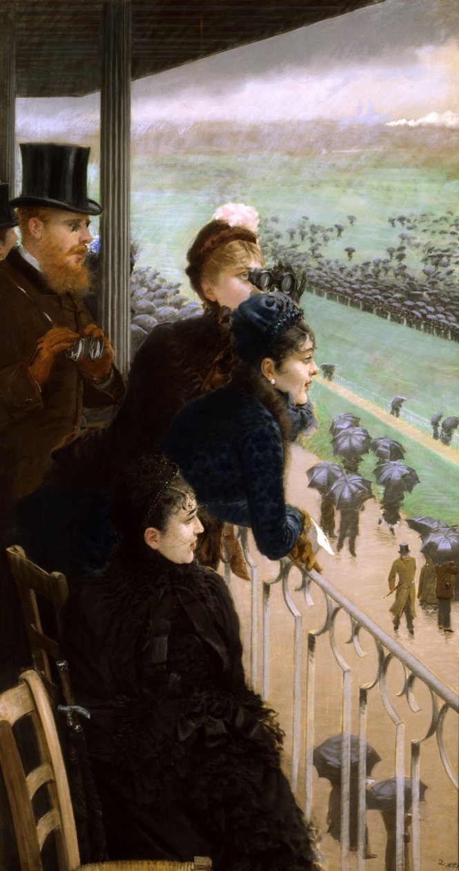 Tor wyścigowy w Bois de Boulogne (pastel na papierze) autorstwa Giuseppe de Nittis