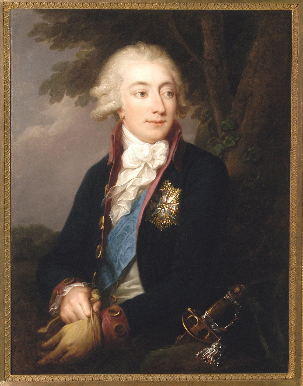 Hrabia Antoni Józef Lanckoroński, ok. 1791 r. autorstwa Giuseppe or Josef Grassi