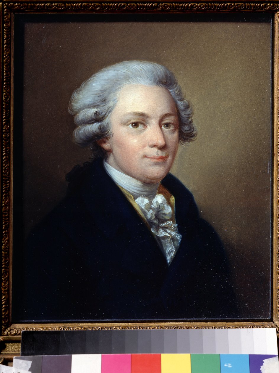 „Portret kompozytora Wolfganga Amadeusza Mozarta (1756-1791)” Obraz Józefa Grassiego (1757-1838) ok. 1783 r. Państwowe Centralne Muzeum Muzyki im. Glinki, Moskwa autorstwa Giuseppe or Josef Grassi