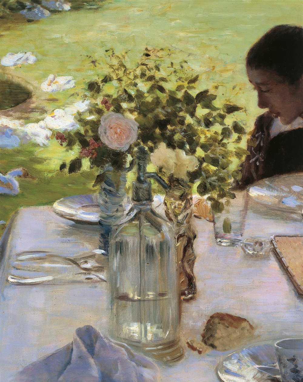 Śniadanie w ogrodzie autorstwa Giuseppe or Joseph de Nittis