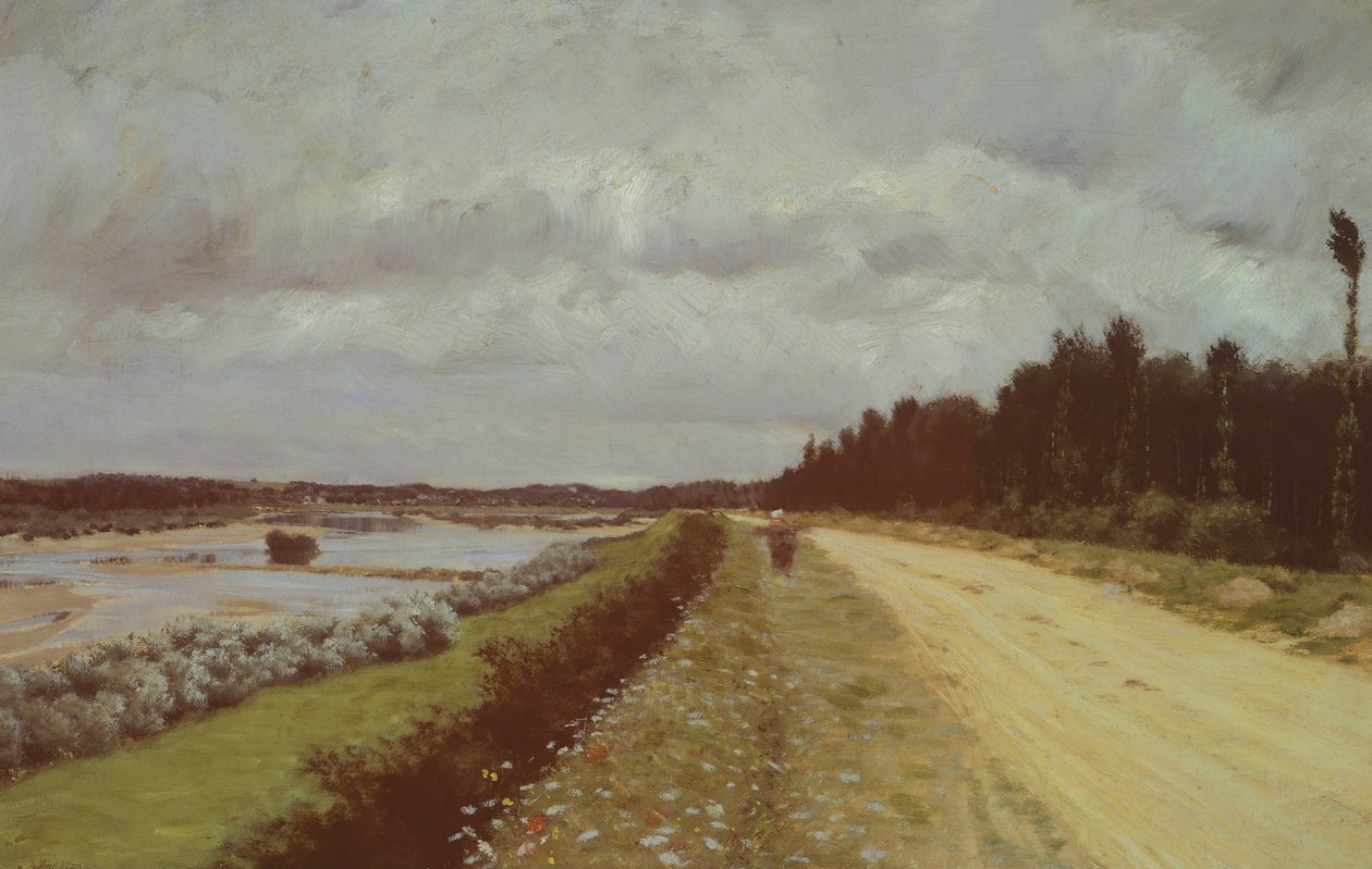 Droga wiejska wzdłuż Ofanto, autorstwa Giuseppe de Nittis autorstwa Giuseppe or Joseph de Nittis