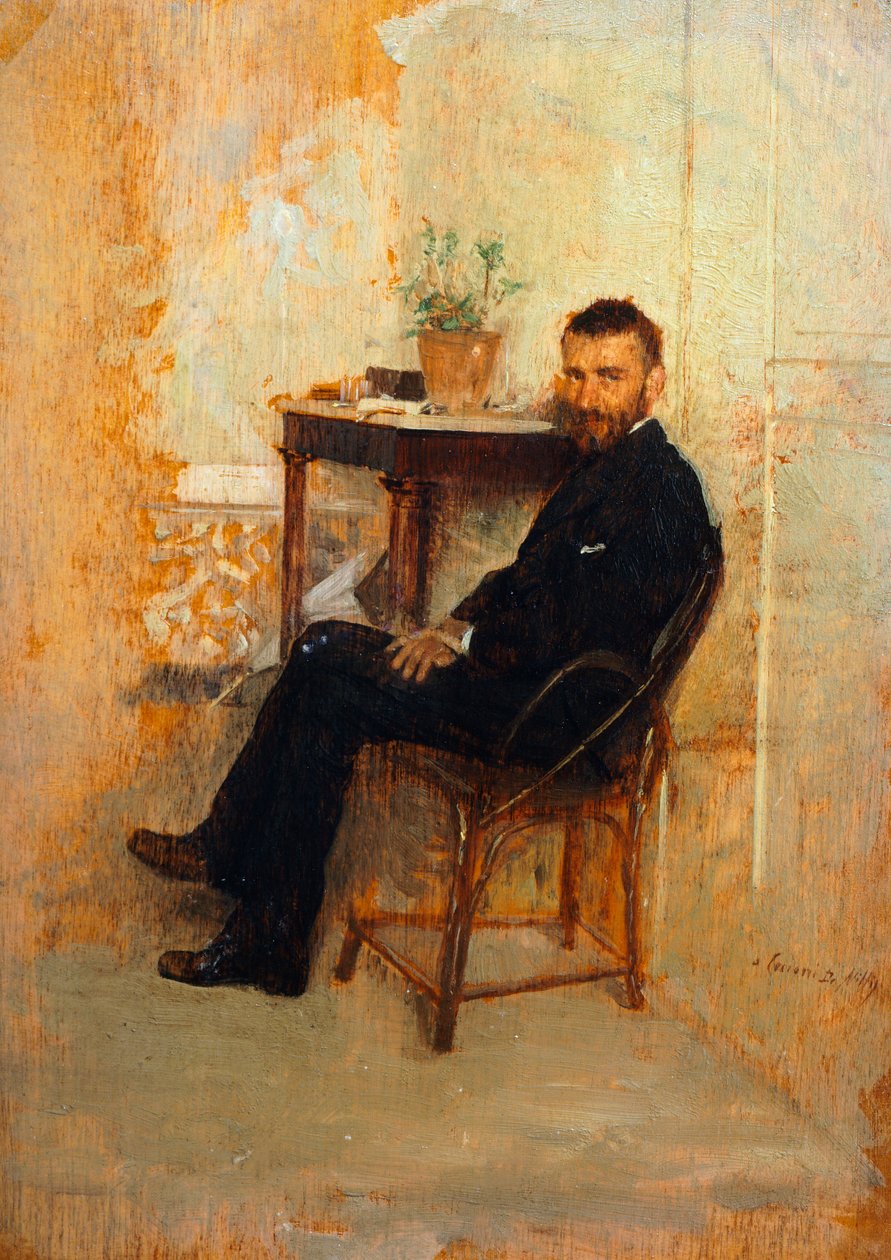 Ze szczytu autokaru, Giuseppe de Nittis (1846-1884) autorstwa Giuseppe or Joseph de Nittis