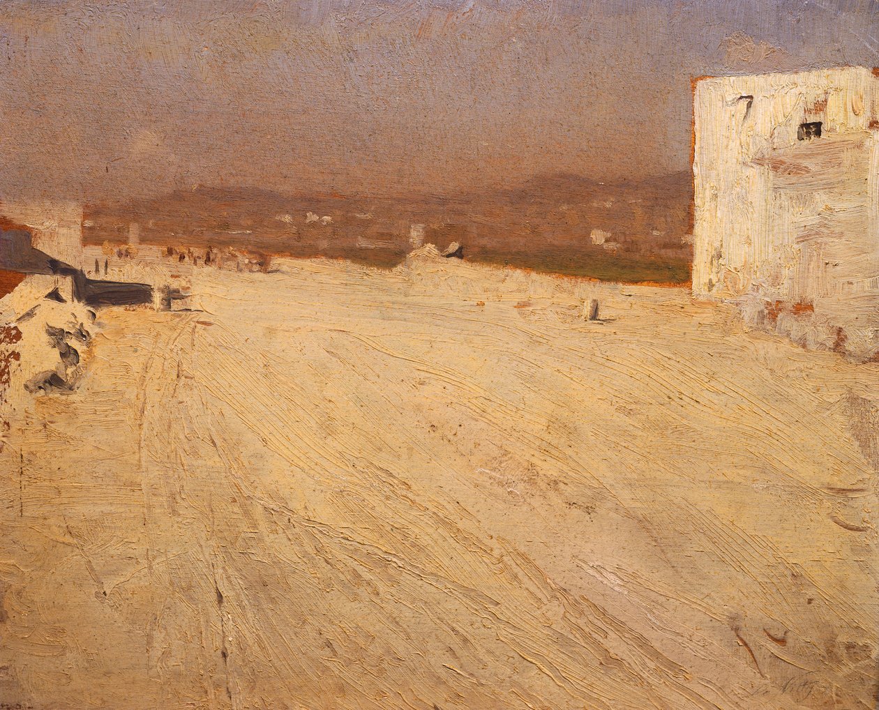 Krajobraz w słońcu autorstwa Giuseppe or Joseph de Nittis