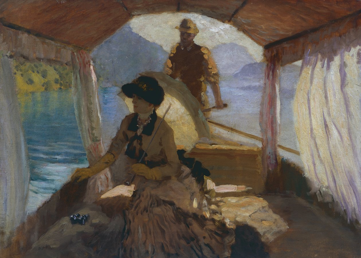 Na Jeziorze Czterech Kantonów autorstwa Giuseppe or Joseph de Nittis