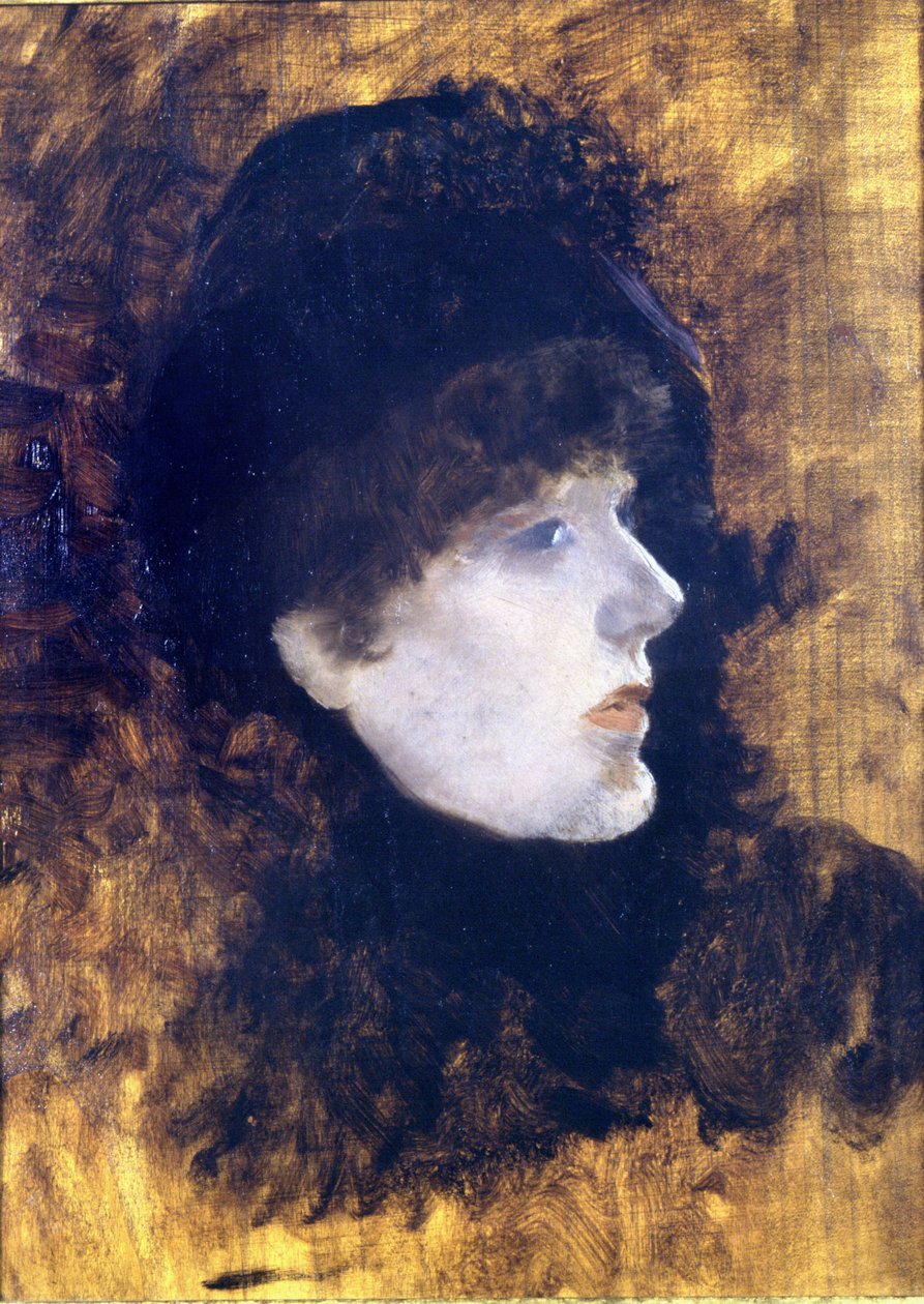 Portret Henriette Rosine Bernard dite Sarah Bernhardt (1844-1923) - autorstwa De Nittis autorstwa Giuseppe or Joseph de Nittis