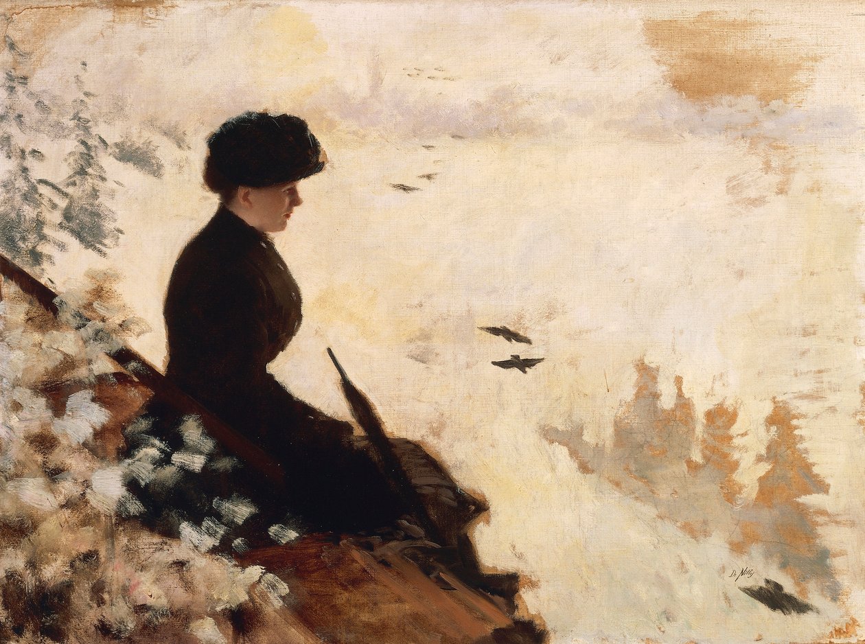 Efekt śniegu autorstwa Giuseppe or Joseph de Nittis