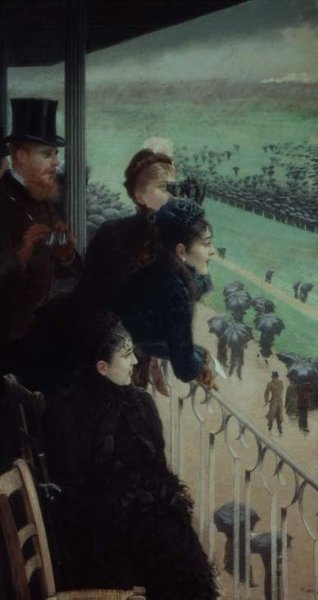 Wyścigi w Auteuil (część tryptyku) autorstwa Giuseppe or Joseph de Nittis
