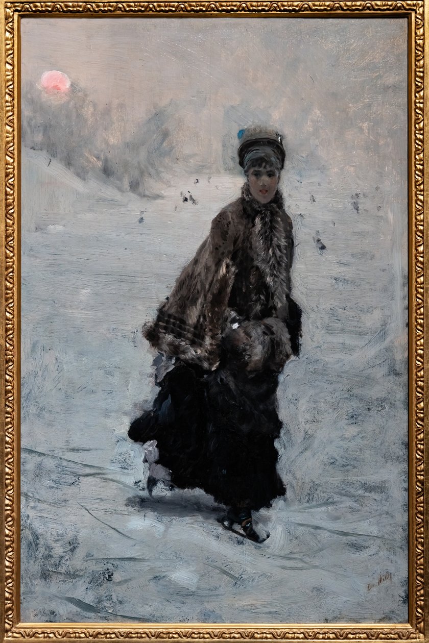 Łyżwiarz autorstwa Giuseppe or Joseph de Nittis