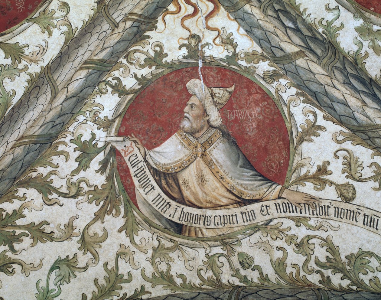 Prorok Baruch, z Loggii d „Zwiastowanie, 1451 autorstwa Giusto dAllamagna