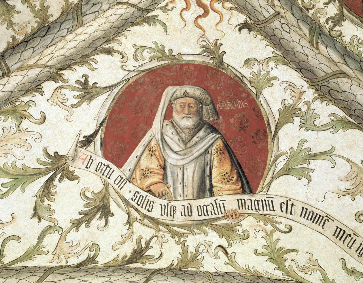 Prorok Malachiasz, z Loggii d „Zwiastowanie, 1451 autorstwa Giusto dAllamagna