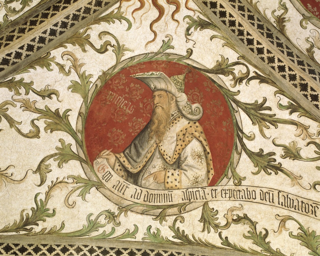 Prorok Micheasz, z Loggii d „Zwiastowanie, 1451 autorstwa Giusto dAllamagna