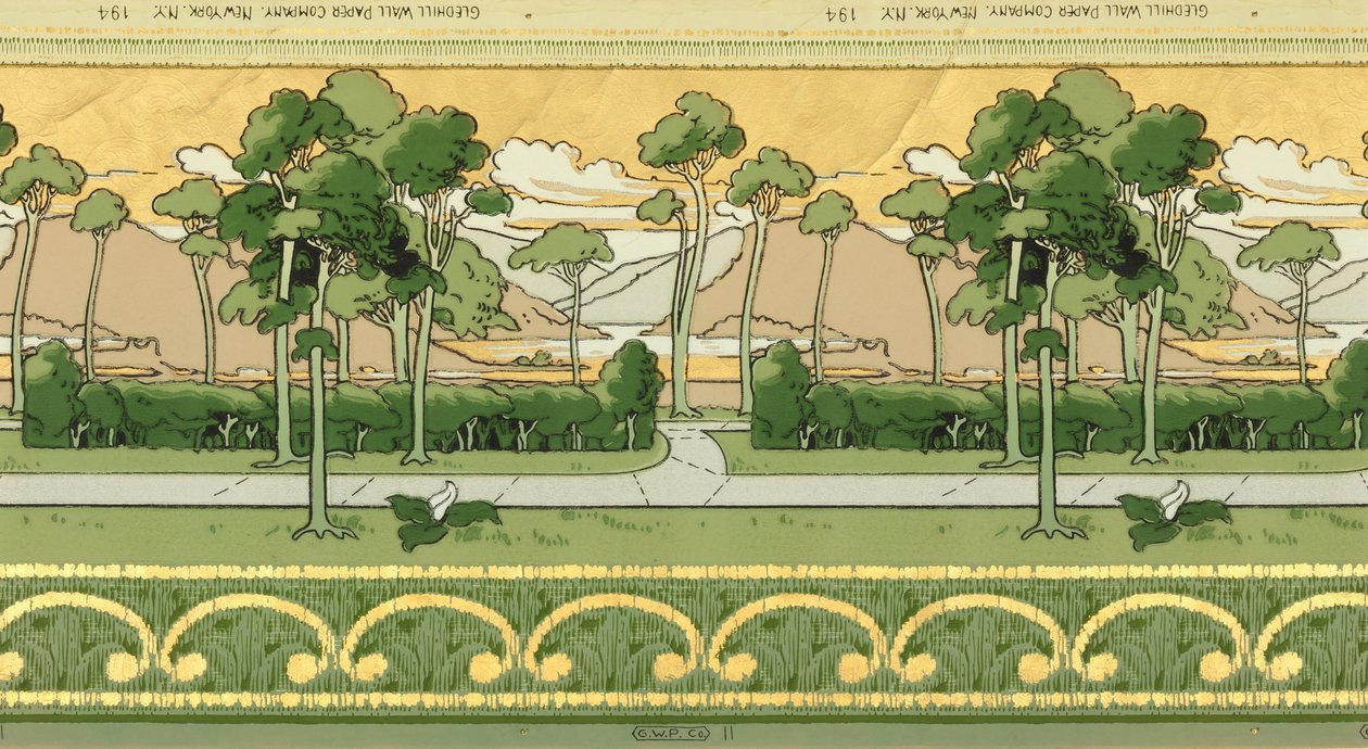 Fryz autorstwa Gledhill Wall Paper Co.