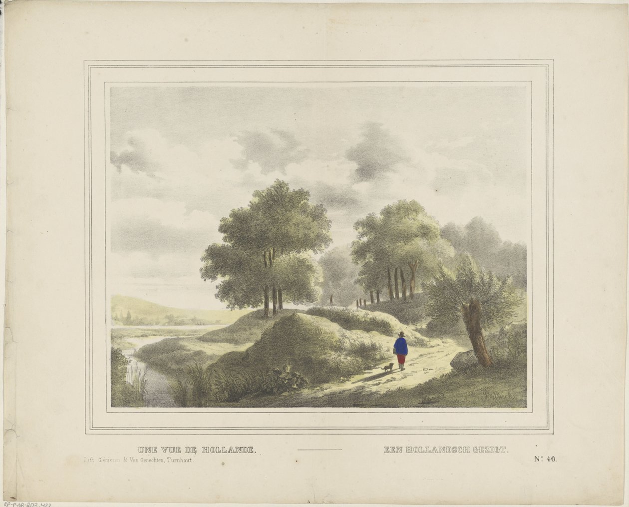 Une vue de Hollande / Holenderska twarz (tytuł na obiekcie) autorstwa Glenisson and Van Genechten