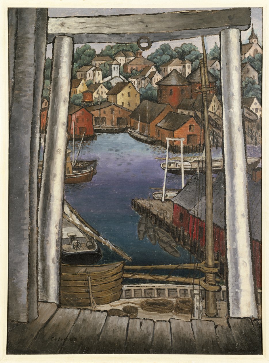 Port Gloucester, ok. 1925 autorstwa Glenn O Coleman