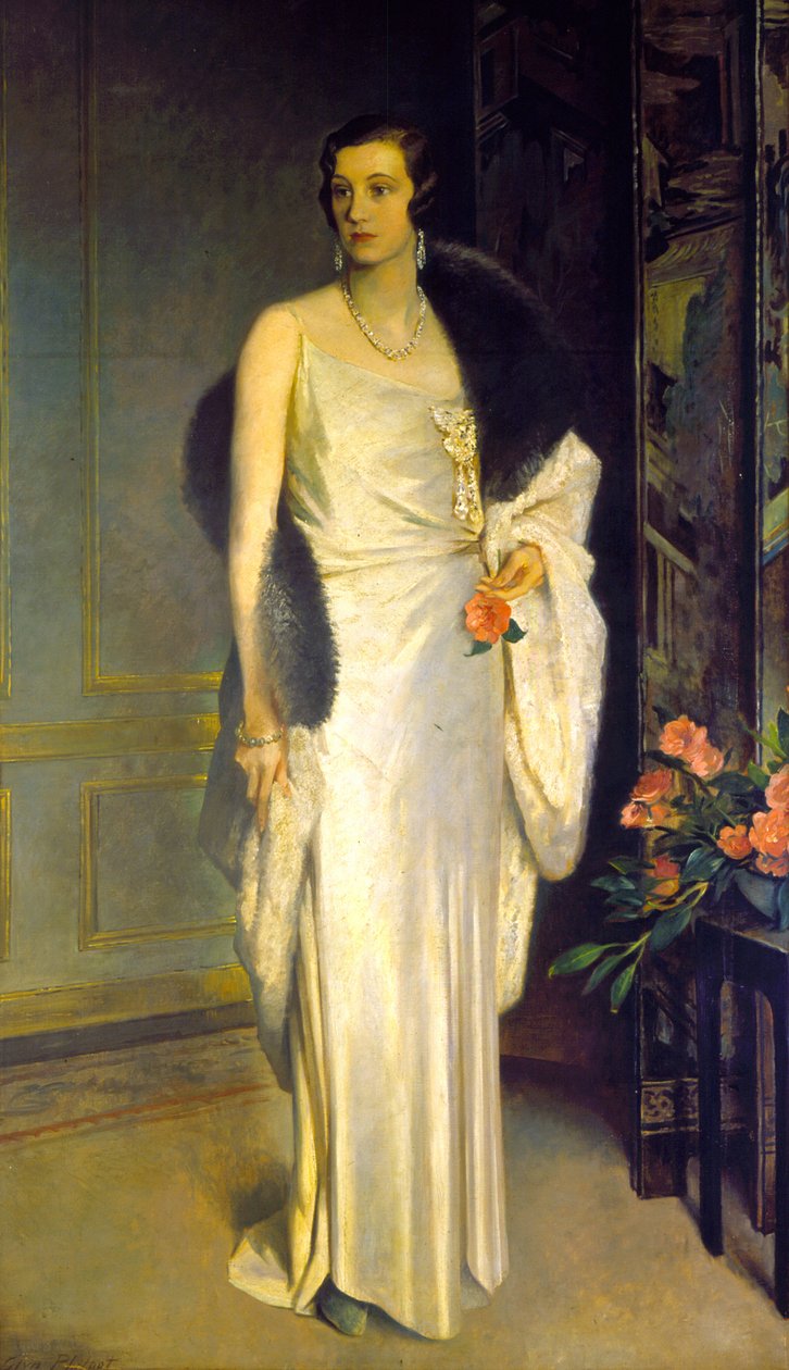 Portret Loelii, księżnej Westminsteru, obecnie Lady Lindsay autorstwa Glyn Warren Philpot