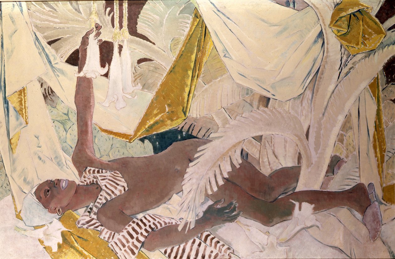 Henry Thomas, Philpots Jamaican Sługa, leżący autorstwa Glyn Warren Philpot