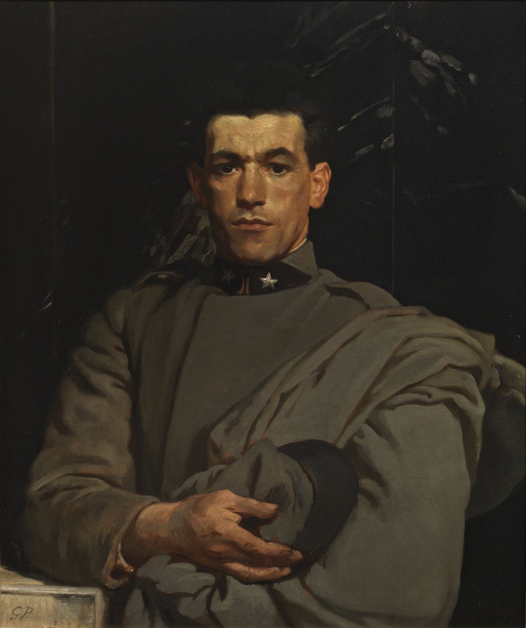 Żołnierz włoski nr 2, ok. 1918 (olej na płótnie) autorstwa Glyn Warren Philpot
