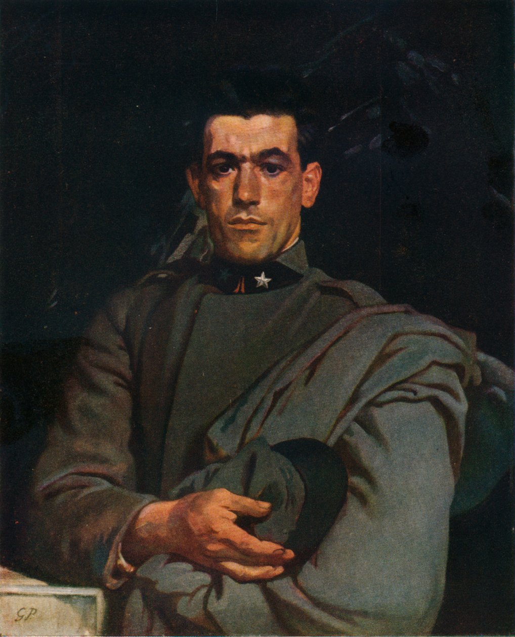 Żołnierz włoski, nr 2., c1918, 1924 autorstwa Glyn Warren Philpot