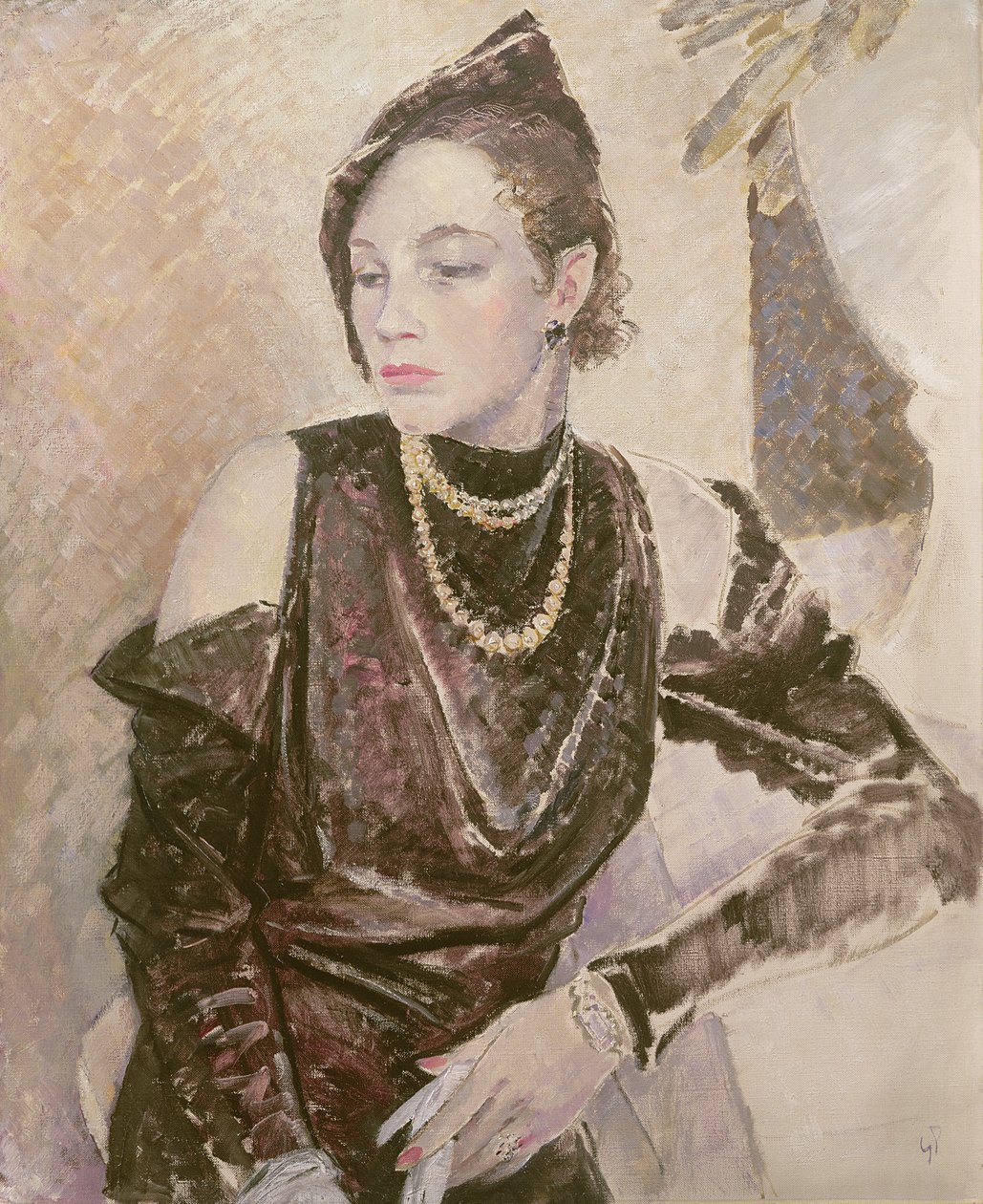 Panna Gwendolen Tasak, 1933 autorstwa Glyn Warren Philpot