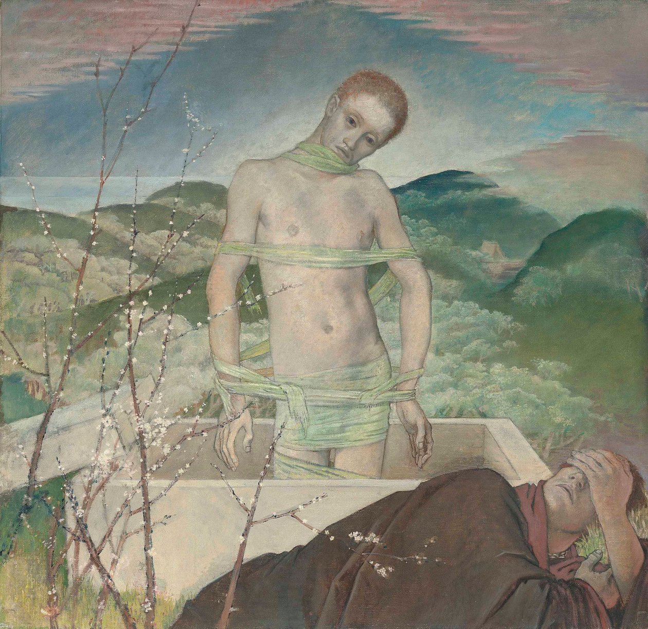 Resurgam, ok. 1929 (olej na płótnie) autorstwa Glyn Warren Philpot