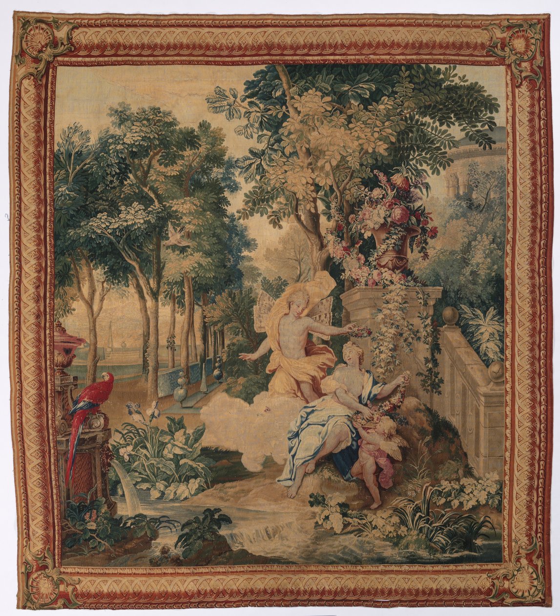 Flora i Zefir z Zestawu Metamorfoz Owidiusza, 1704-1731. autorstwa Gobelins