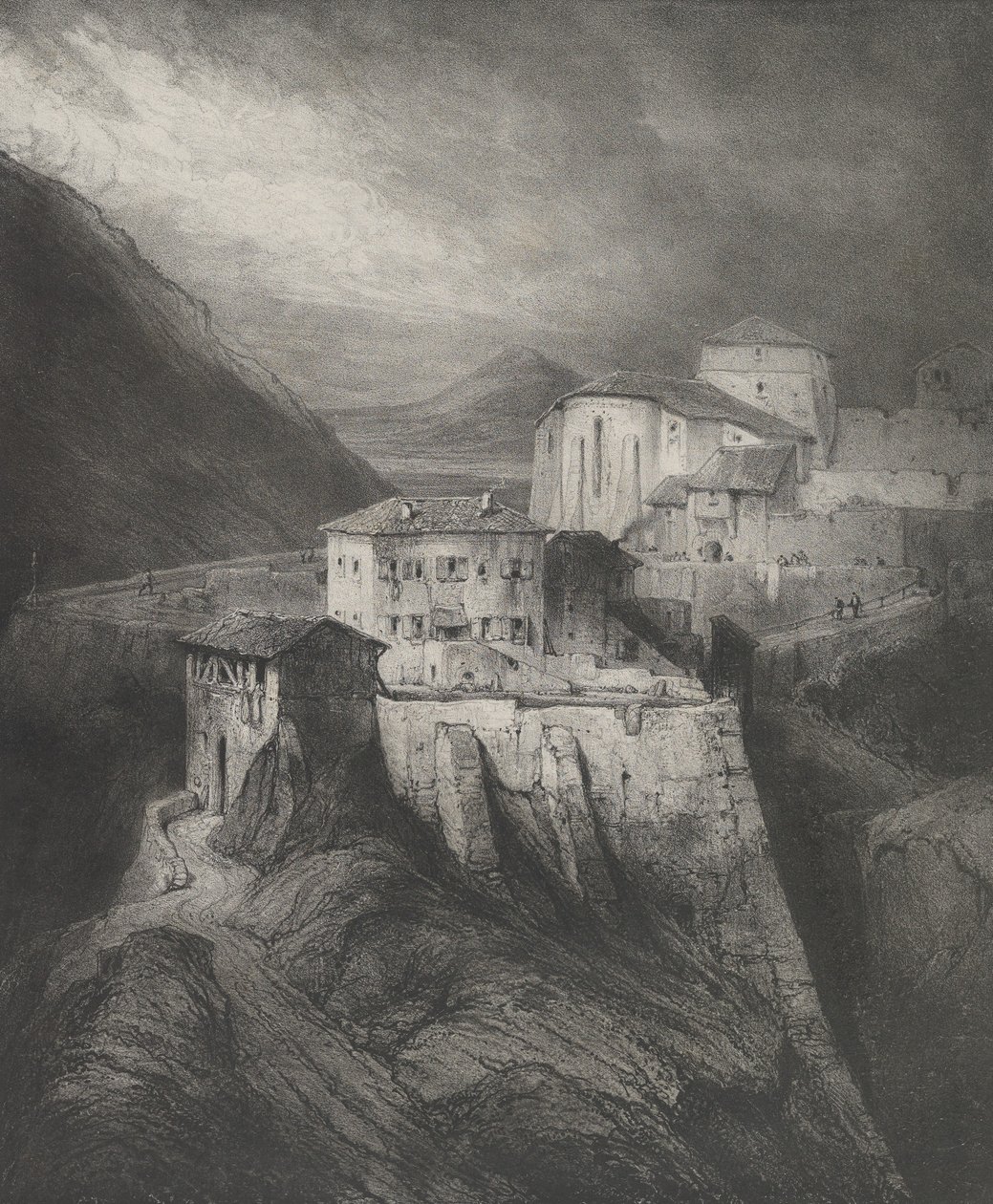 Kościół św. Jana, Thiers, 1831. autorstwa Godefroy Engelmann