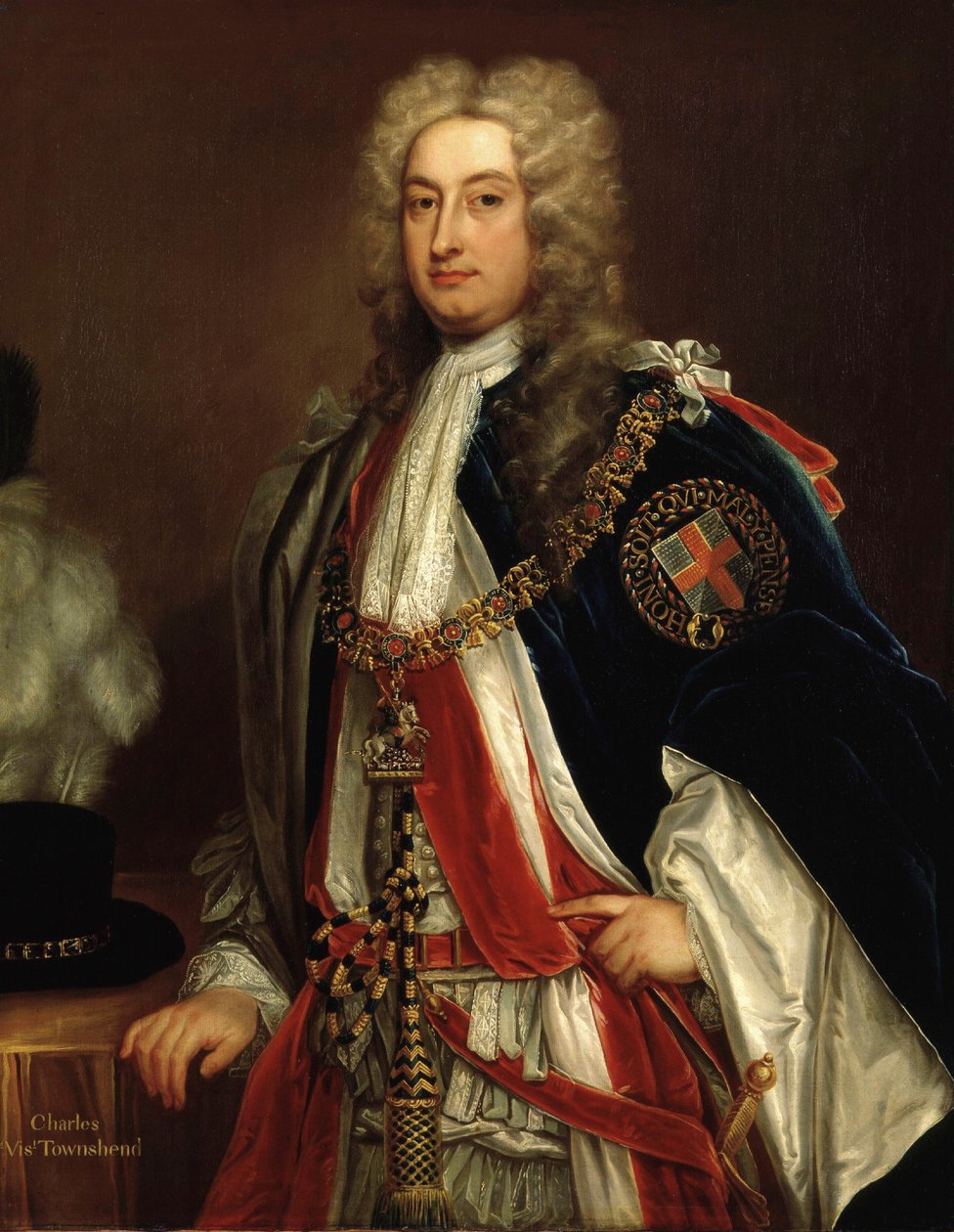 Karol, 2. wicehrabia Townshend, ok. 1715-20 autorstwa Godfrey Kneller