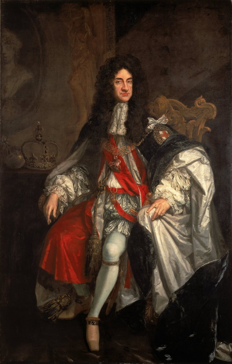 Król Karol II autorstwa Godfrey Kneller