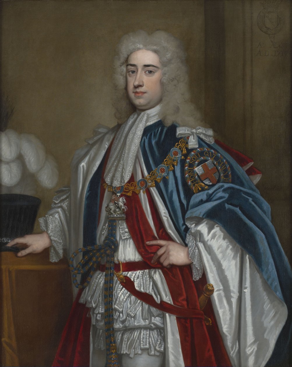 Portret Lionela Sackville, 1. księcia Dorset (1688-1765) autorstwa Godfrey Kneller