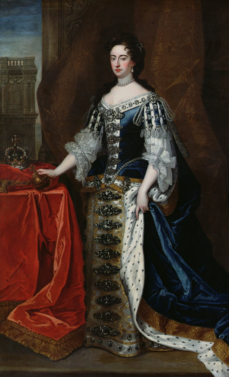 Portret królowej Marii (1662-94) (patrz także 194650) autorstwa Godfrey Kneller