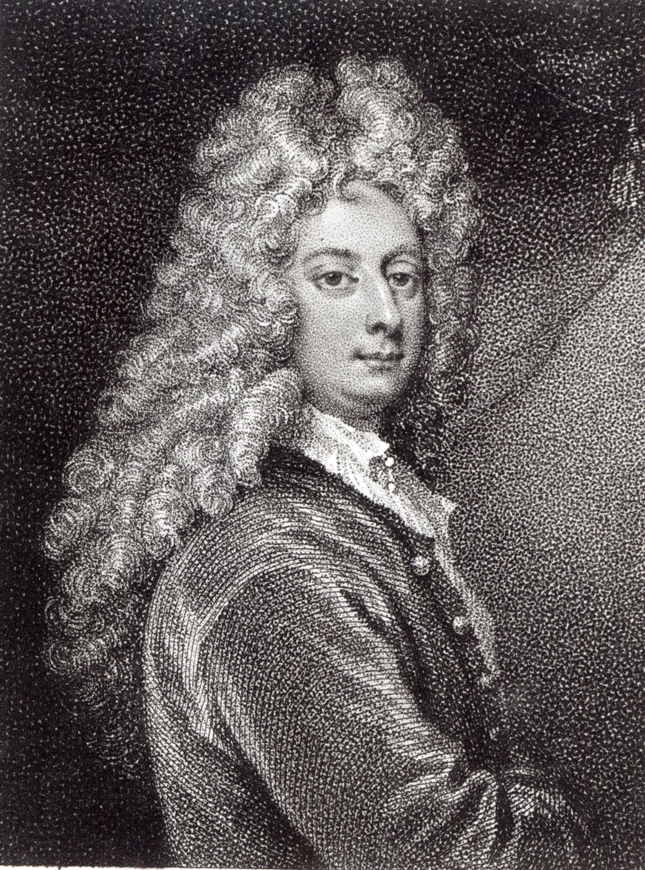William Congreve (1670-1729) wyryty przez P.W.Tomkinsa autorstwa Godfrey Kneller