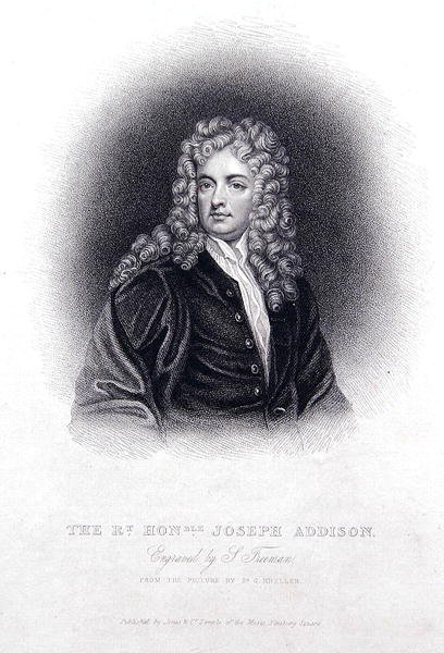 Rt Hon Joseph Addison (Grawerowanie) autorstwa Godfrey (after) Kneller
