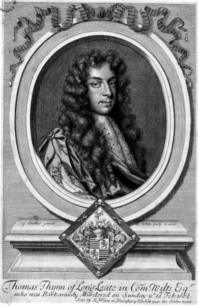 Thomas Thynne z Longleat (1648-82), grawerowane przez Roberta White