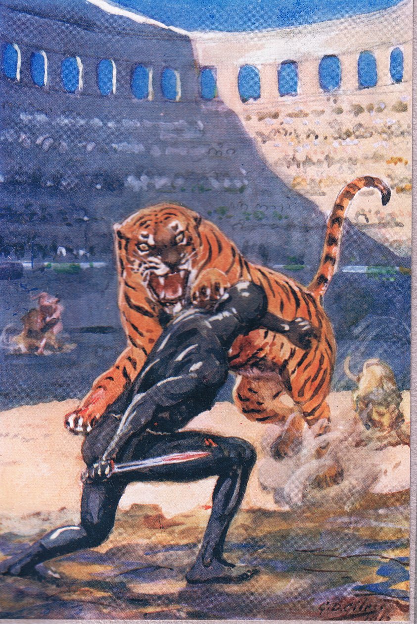 Finis Exoptatus: Pewnego razu w Efezie, z wierszy Adama Lindsaya Gordona opublikowanych przez T.N. Foulis, 1912 autorstwa Godfrey Douglas Giles