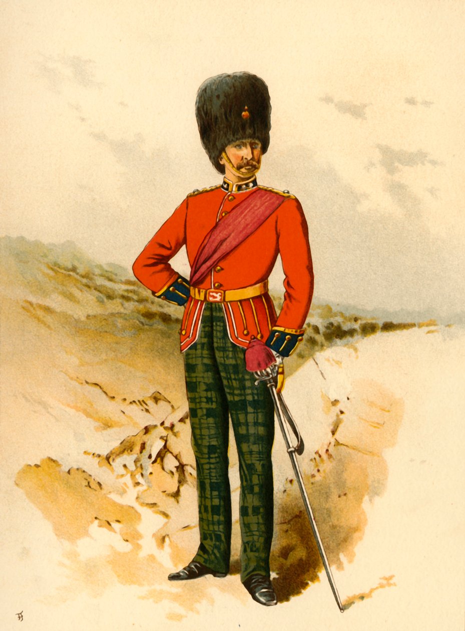 21. - Królewscy Fizylierzy Szkoci, 1890. autorstwa Godfrey Douglas Giles