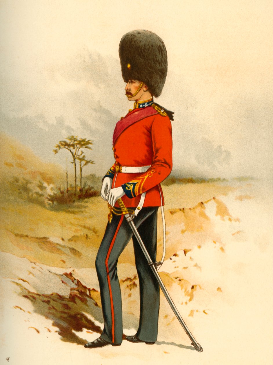 23 - Królewscy Fizylierzy Walijscy, 1890. autorstwa Godfrey Douglas Giles