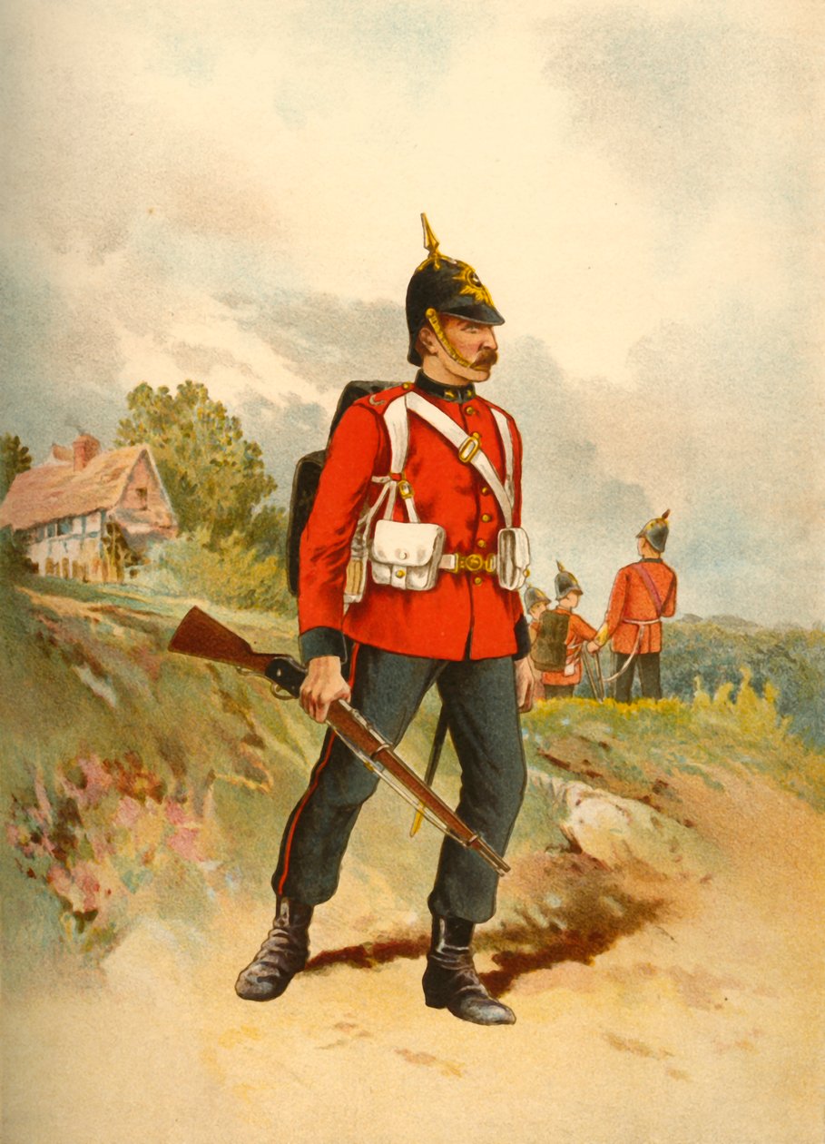 2. - Queens Royal West Surrey, 1890. autorstwa Godfrey Douglas Giles