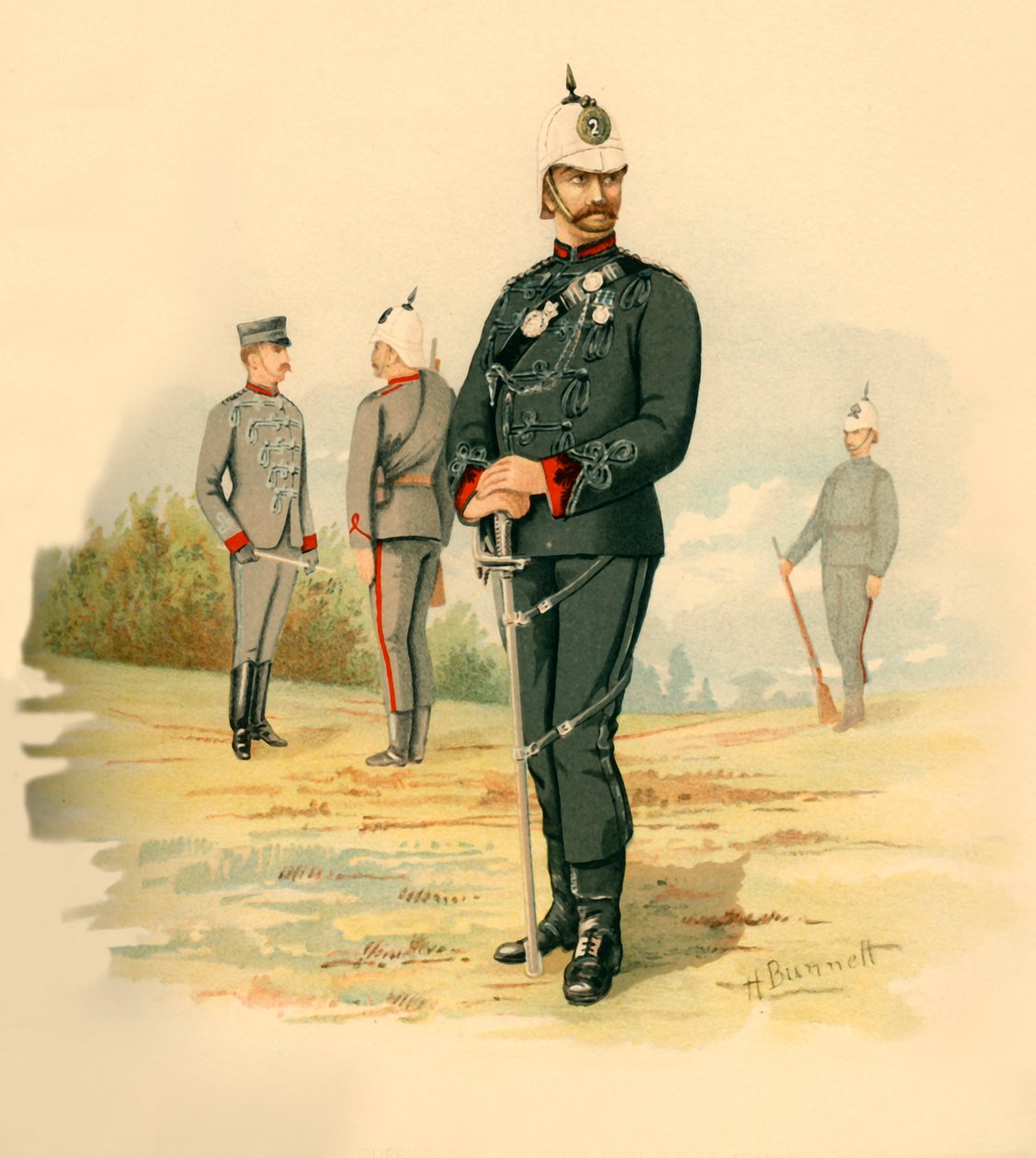 2. Królowe Własne Karabiny Kanada, 1890. autorstwa Godfrey Douglas Giles