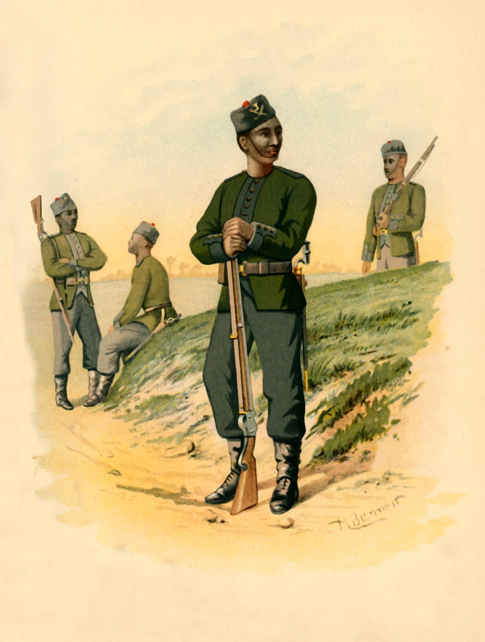 III Gorkhas, 1890. autorstwa Godfrey Douglas Giles