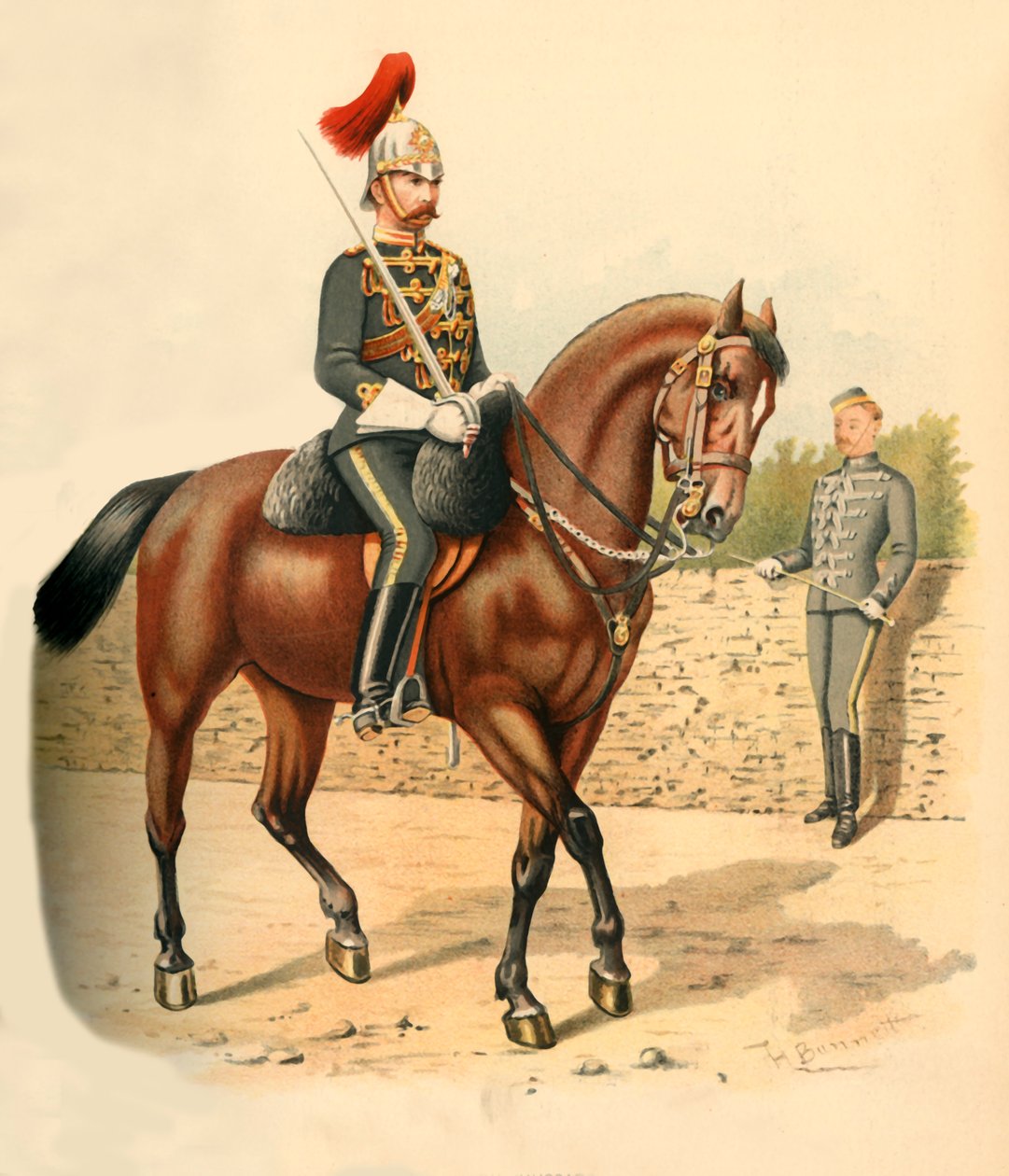 6. Pułk Kawalerii Huzarów, Kanada, 1890 r. autorstwa Godfrey Douglas Giles