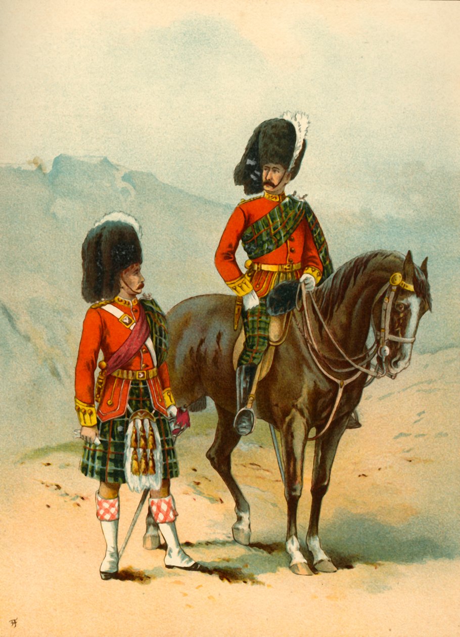 72. - Seaforth Highlanders, 1890. autorstwa Godfrey Douglas Giles
