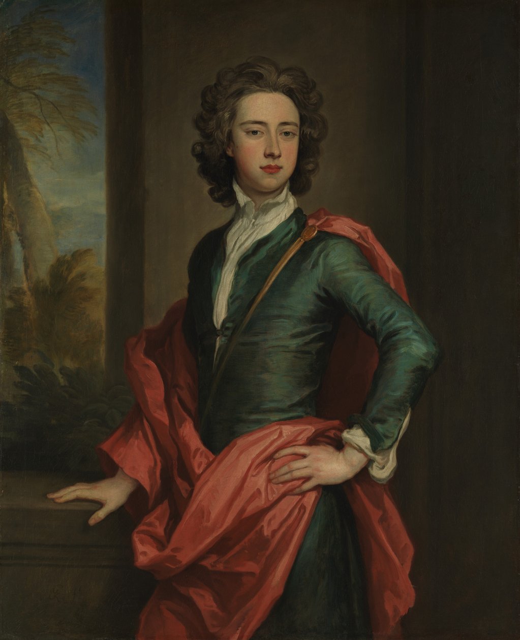 Charles Beauclerk 1670-1726, książę St. Albans, ca. 1690-95. autorstwa Godfrey Kneller