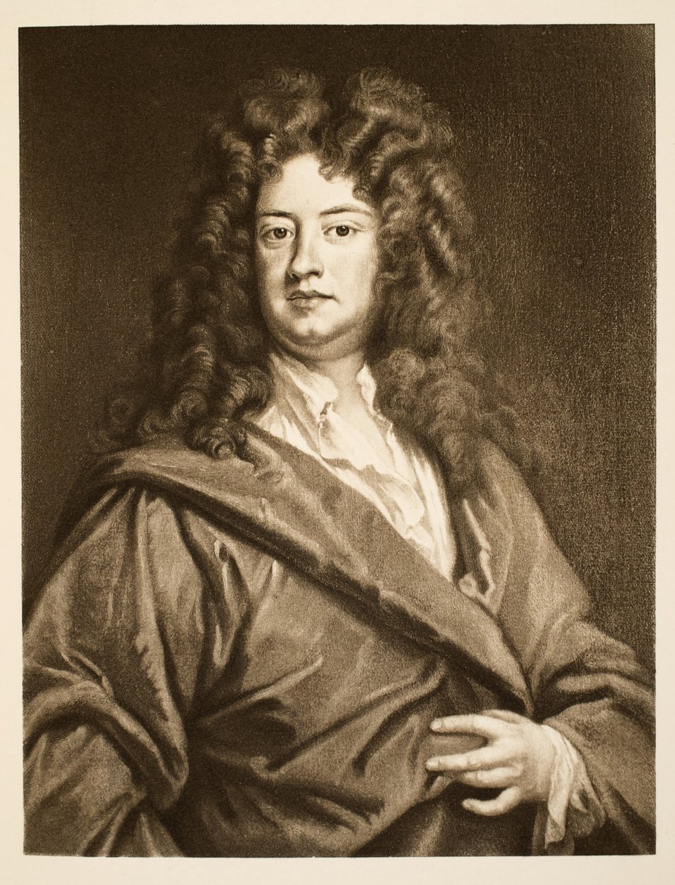 Charles Montagu, hrabia Halifax, wyd. 1902 (kolotyp) autorstwa Godfrey Kneller