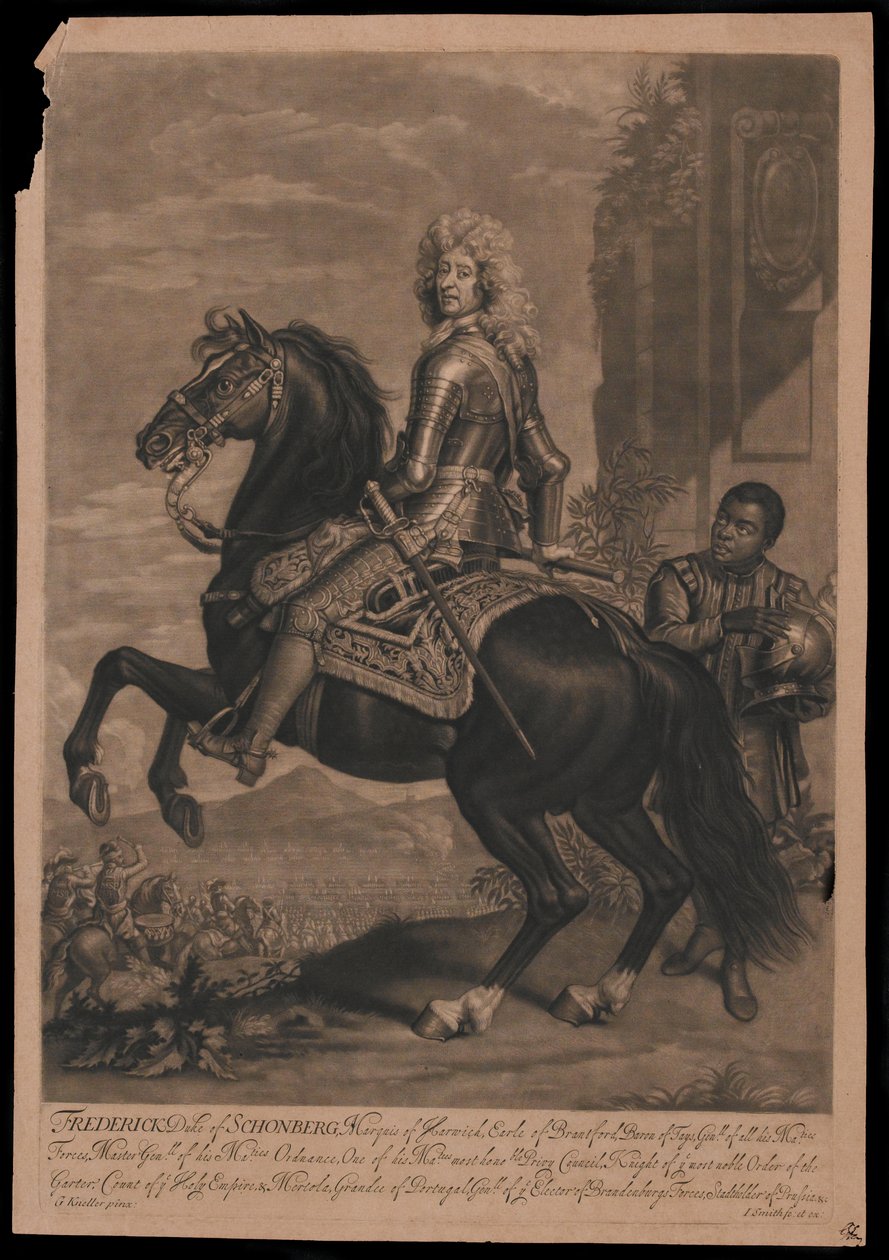 Fryderyk książę Schonberg [sic], markiz Harwich, hrabia Bransford autorstwa Godfrey Kneller